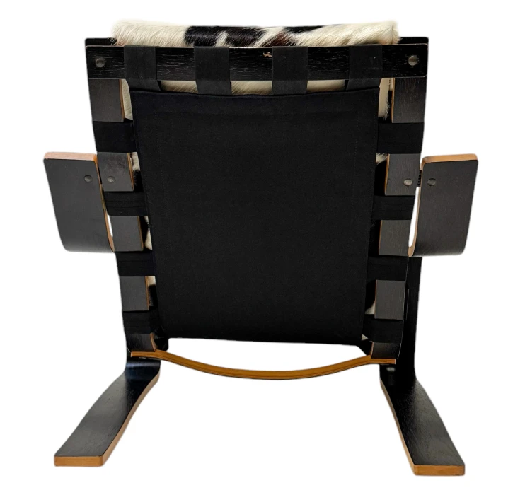 Mid-Century Modern Sculptural Plywood Lounge Chair, The Netherlands 1970s